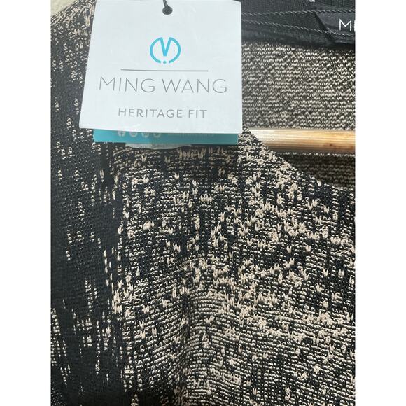 Ming Wang Abstract Jacquard Longline Belted Knit Jacket Size XL - Picture 12 of 14